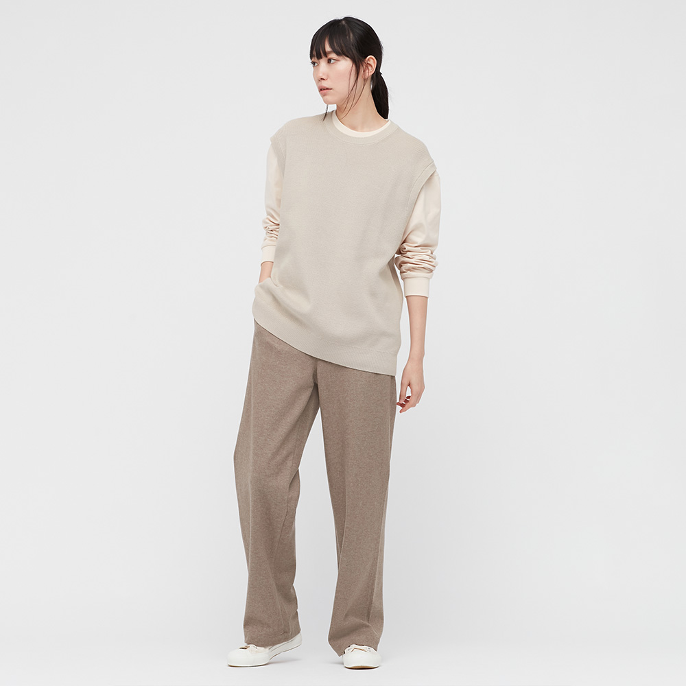 UNIQLO 优衣库 中性款宽松圆领背心 438782/433838