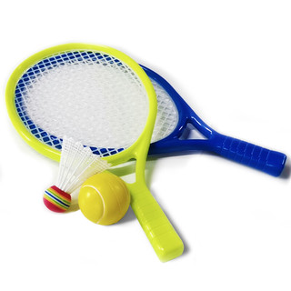 PLUS会员：可爱布丁 儿童羽毛球拍婴儿健身户外玩具网球拍男孩女孩学生日生日礼物9071