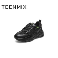 黑卡会员：TEENMIX 天美意 2021春新款商场同款潮酷暗黑系百搭休闲女老爹鞋AZ331AM1
