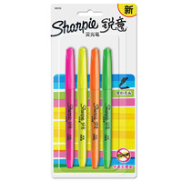 Sharpie 锐意 荧光笔窄斜笔头 粉 黄 橙 绿 4支装