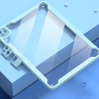 YEBOS 益博思 iPad Pro 2021款 12.9英寸 液态硅胶平板电脑保护壳 松针绿