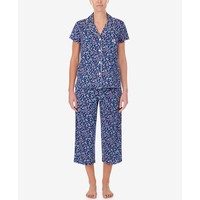 RALPH LAUREN 拉尔夫·劳伦 Floral-Print Capri Pants Pajama Set