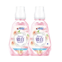 Crest 佳洁士 3D炫白系列 锁白致尚技术漱口水 冈山梦白桃 250ml*2