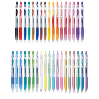 pilot百乐按动式彩色中性笔05mm24色