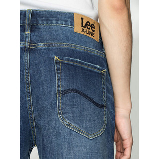 Lee XLINE 21新品705标准蓝色男牛仔裤LMR7053QJ-Y 蓝色 28
