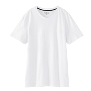 Baleno 班尼路 男女款圆领短袖T恤 88902284 漂白 XS