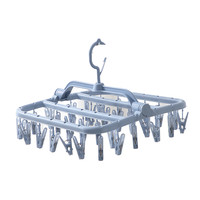 卡维瑞 可折叠多夹晾衣架 26夹 蓝色