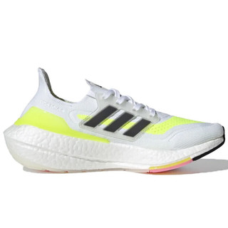 adidas 阿迪达斯 UltraBoost 21 W 女子跑鞋 FY0401 黑色/荧光黄/白色 40