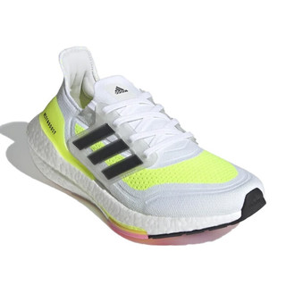 adidas 阿迪达斯 UltraBoost 21 W 女子跑鞋 FY0401 黑色/荧光黄/白色 40