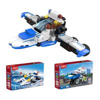 BLOKS 布鲁可积木 城市英雄系列 61207 百变巡逻警车M1 + 61208 百变两栖警用快艇