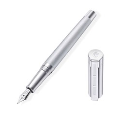 STAEDTLER 施德楼 Metallum 冷面优雅系列钢笔 曙光银 F尖