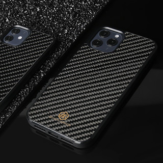 MONOCARBON 墨罗 iPhone 12 Mini 碳纤维手机壳 黑色