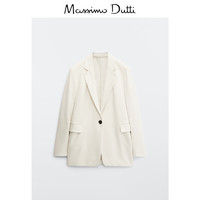 Massimo Dutti 女士缀扣西装外套 06011680712