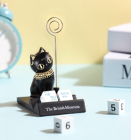 大英博物馆 盖亚·安德森猫多功能小摆件 5.7x8.1x10.2cm 礼物便签夹