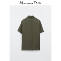 Massimo Dutti 男士亚麻衬衫 00102302500