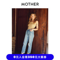 MOTHER TOMCAT男友裤宽松高腰破洞Oversize直筒浅色秋季牛仔裤女