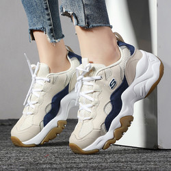 SKECHERS 斯凯奇 Skechers斯凯奇熊猫鞋女鞋厚底老爹鞋运动鞋轻便休闲鞋149094-TNV