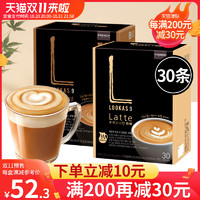 FRENCH 富然池 韩国进口南阳FRENCH富然池咖啡 Lookas9双倍拿铁脱脂牛奶咖啡粉