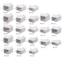 HDKJ 互动空间 衣服收纳箱抽屉式塑料透明储物柜子内衣衣物整理箱神器衣柜收纳盒 D3018（深53宽30高18）