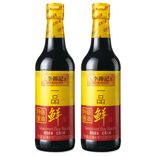 LEE KUM KEE 李锦记 一品鲜 特级酱油 500ml*2瓶