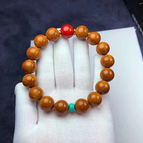 精品紫金鼠正圆手串14mm精抛油籽简约设计精美配饰