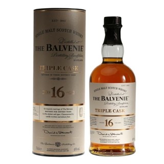 cdf会员购：THE BALVENIE 百富 16年三桶苏格兰单一麦芽威士忌 40%vol 700ml