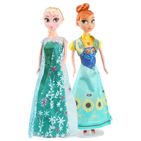 冰雪奇缘娃娃玩具艾莎公主女孩安娜姐妹套装仿真洋娃娃