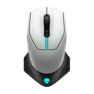 1日0点：ALIENWARE 外星人 AW610M 2.4G双模无线鼠标 16000DPI RGB 灰白