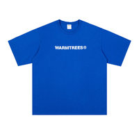 WARMTREES 男女款圆领短袖T恤 18098 彩蓝 XS