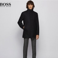 HUGO BOSS 雨果博斯 50445384 男士羊毛混纺毛呢大衣