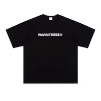 WARMTREES 男女款圆领短袖T恤 18098 黑色 S