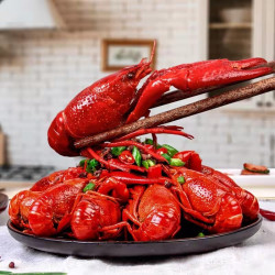 洪湖诱惑即食35钱小龙虾铝盒450g5盒组合装