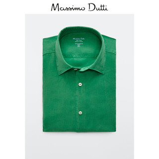 Massimo Dutti 男士亚麻衬衫 00141350537