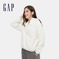 Gap 盖璞 女士仿羊羔绒卫衣开衫 655693-21YS