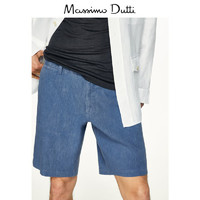 Massimo Dutti 02910035400 男士亚麻短裤