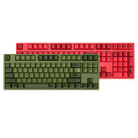 iKBC C210 108键 有线机械键盘 绿渣古 Cherry红轴 无光