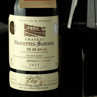 CHATEAU CRAVETTES-SAMONAC 萨摩亚城堡 布尔丘AOC级 砾石干红葡萄酒 750ml