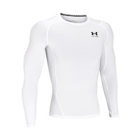 UNDER ARMOUR 安德玛 Heat Gear 男子运动紧身衣 1361524-100 白色 L