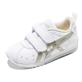 ASICS 亚瑟士 CORSAIR MINI SL 儿童休闲运动鞋 1144A003-100 白色/金色 28.5码