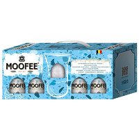 MOOFEE 慕妃 啤酒 比利时原装进口 精酿啤酒礼盒 含MOOFEE品牌酒杯 创意礼盒装330mL*4瓶+酒杯