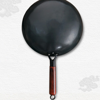 庆龙 炒锅(32cm、不粘、无涂层、铁、带盖、有耳)