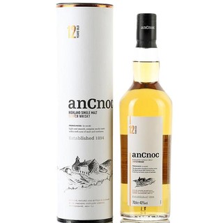 AnCnoc 安努克 12年 纯麦 苏格兰威士忌 40%vol 700ml