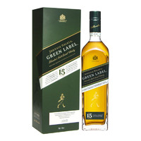 JOHNNIE WALKER 尊尼获加 绿方绿牌 15年 苏格兰 调和威士忌 洋酒 750ml