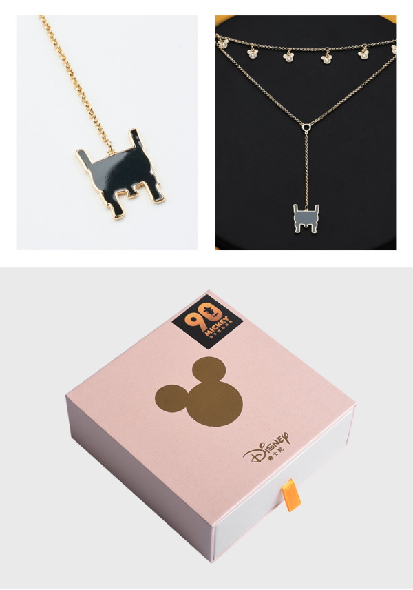 上海博物馆老凤祥迪士尼米奇90周年联名项链长40cm送女友礼物