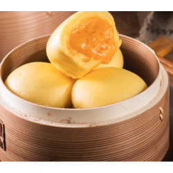 乐肴居包点组合4袋装金麦蛋黄流沙包鱼籽小笼包子速食速冻半成品