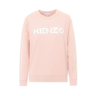 KENZO 凯卓 女士粉色字母圆领卫衣 FA6 2SW821