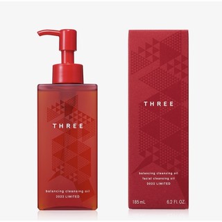 直播间优选：THREE 精萃卸妆油 中国红 185ml （有赠品）