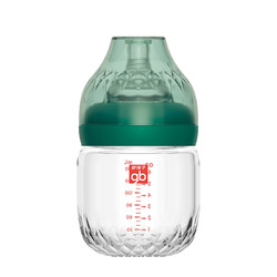 gb 好孩子 婴儿玻璃奶瓶 铂金系列 180ml 墨绿