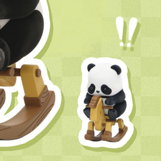 52TOYS 熊猫滚滚 Panda Roll 限定版 300%木马摇摇乐 手办