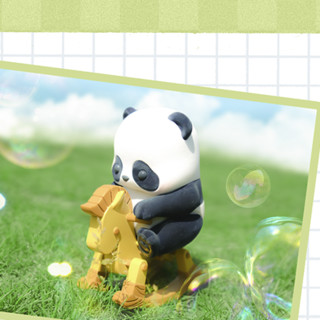 52TOYS 熊猫滚滚 Panda Roll 限定版 300%木马摇摇乐 手办